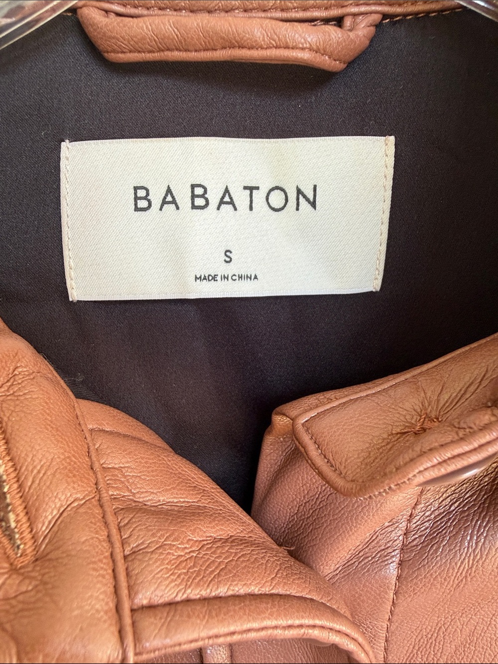 Aritzia Babaton Pelli Vegan Leather Shirt Jacket Brown Size
Small - Picture 3 of 11